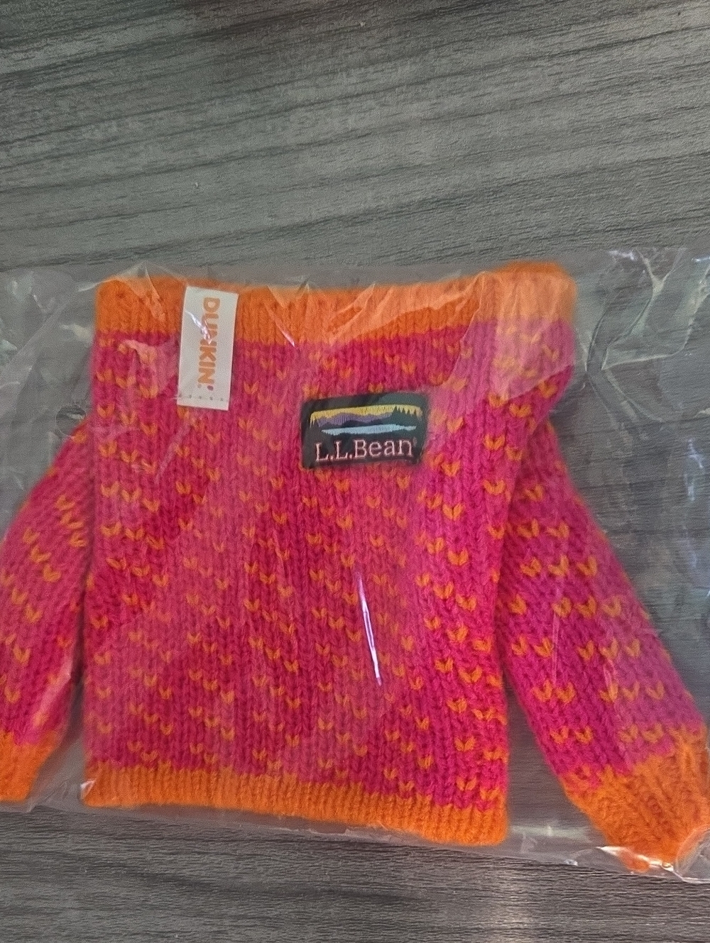 Dunkin X LL Bean Collab Sweater Pink Orange New In Package Fall 2026 Collectible